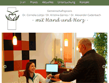 Tablet Screenshot of mit-hand-und-herz.de